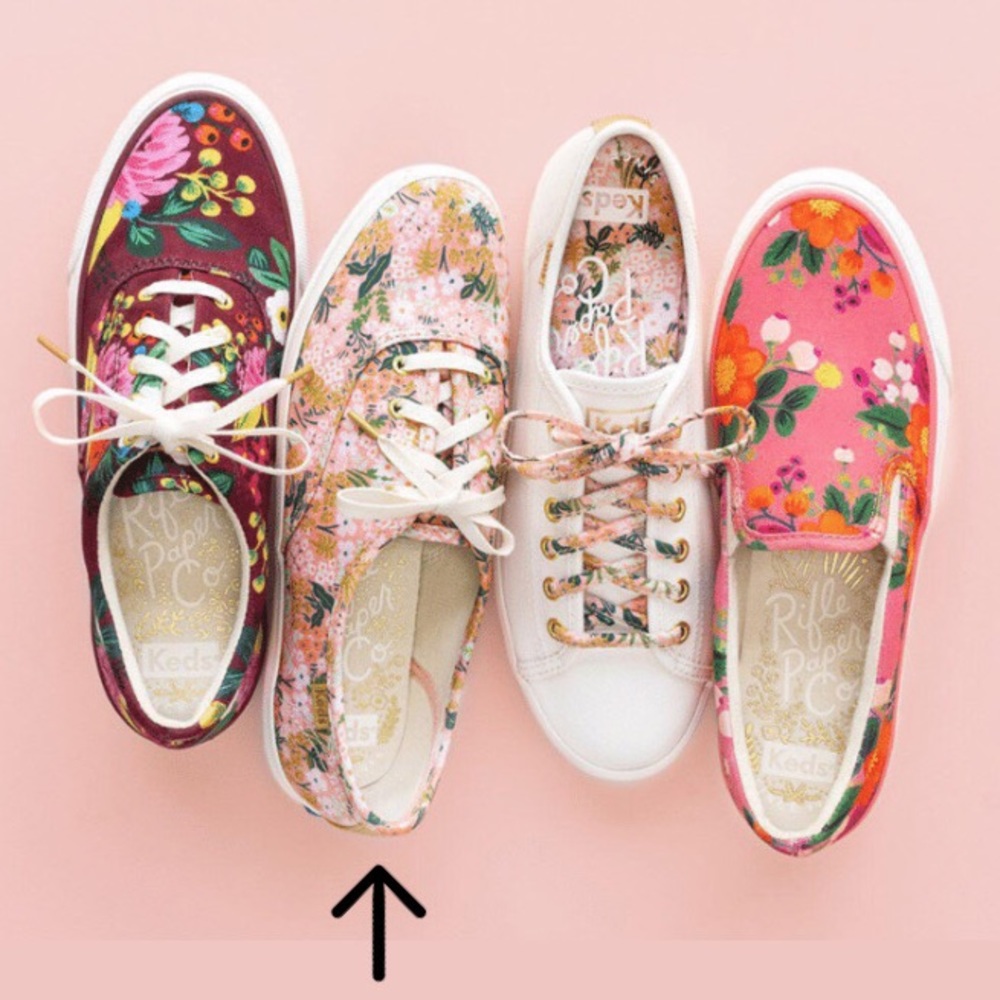 Keds Rifle Paper Co Meadow Pink Shoes
